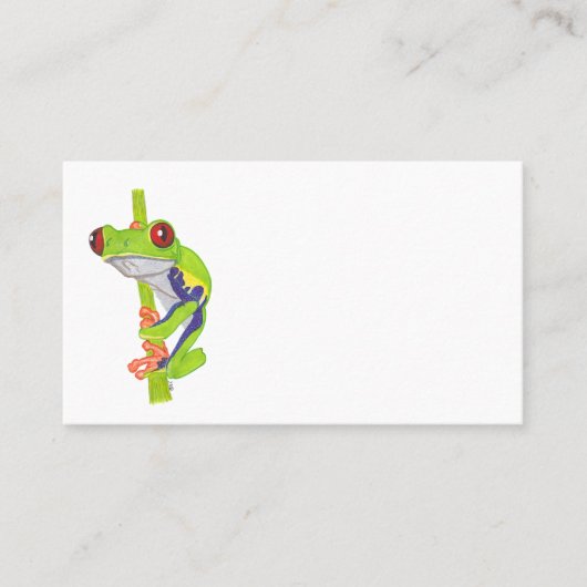 RED EYED TREE FROG 名刺 (正面)