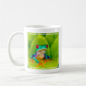 Red-eyed tree frog, Costa Rica コーヒーマグカップ (左)