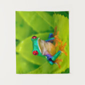 Red-eyed tree frog, Costa Rica タペストリー (正面)
