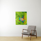 Red-eyed tree frog, Costa Rica タペストリー (インサイチュ)