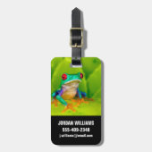 Red-eyed tree frog, Costa Rica ラゲッジタグ (正面縦)