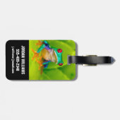 Red-eyed tree frog, Costa Rica ラゲッジタグ (裏面横)