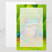 Red-eyed tree frog, Costa Rica 便箋 (正面/裏面)