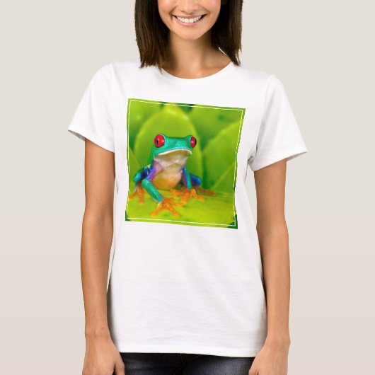 Red-eyed tree frog, Costa Rica Tシャツ (正面)