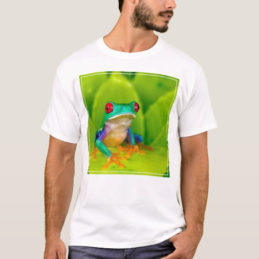 Red-eyed tree frog, Costa Rica Tシャツ (正面)