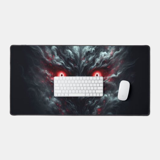Red Eyes Smoke Pad デスクマット (キーボード&マウス)