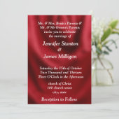 Red fabric pattern 招待状 (スタンド正面)