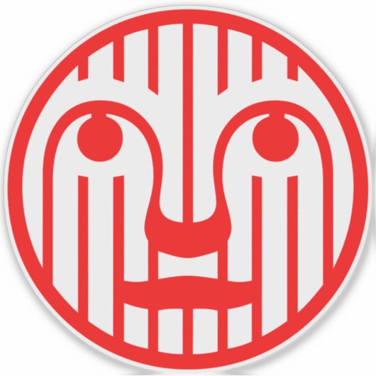 Red Face Modern 4Matt シール (正面)