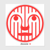 Red Face Modern 4Matt シール (シート)