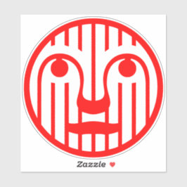 Red Face Modern 4Matt シール