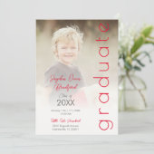 Red Fancy Vellum Overlay Effect Photo 招待状 (スタンド正面)