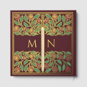 Red Fantasy Royal Medieval Sword Wedding ゲストブック (裏面)