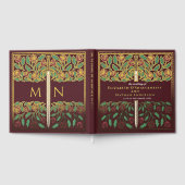 Red Fantasy Royal Medieval Sword Wedding ゲストブック (全面)