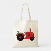 Red Farm Tractor Vehicle トートバッグ (裏面)