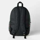 Red Farm Tractors Kids Personalized Backpack プリントバックパック (裏面)