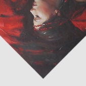 Red Feather Native American Woman Decoupage 薄葉紙 (詳細)