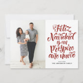 Red Feliz Navidad y un Prospero Ananoスクリプト写真 シーズンカード (正面)