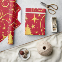 Red Festive Christmas Patterns  