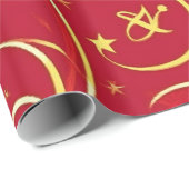 Red Festive Christmas Patterns   ラッピングペーパー (ロールコーナー)