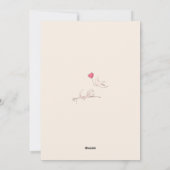 Red Fingerprint Pattern Valentines Day  シーズンカード (裏面)