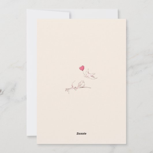 Red Fingerprint Pattern Valentines Day  シーズンカード (裏面)