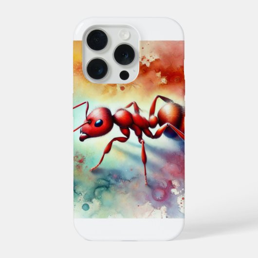 Red Fire Ant 131024AREF103 - Watercolor iPhoneケース (裏面)