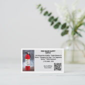 Red Fire Extinguisher Fire Safety   名刺 (スタンド正面)