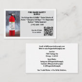 Red Fire Extinguisher Fire Safety   名刺 (正面/裏面)