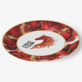 Red Fire Horse ペーパープレート (アングル)