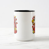 Red Fire Horse – Chinese Zodiac 2026 ツートーンマグカップ (中央)