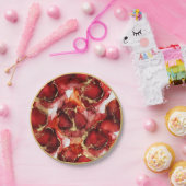 Red Fire Pattern ペーパープレート (パーティー)