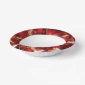 Red Fire Pattern ペーパーボウル (傾斜あり)