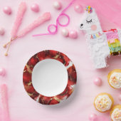 Red Fire Pattern ペーパーボウル (パーティー)