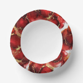 Red Fire Pattern ペーパーボウル