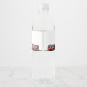 Red Fire Truck Party Décor | Custom Kids Birthday ペットボトルラベル (裏面)