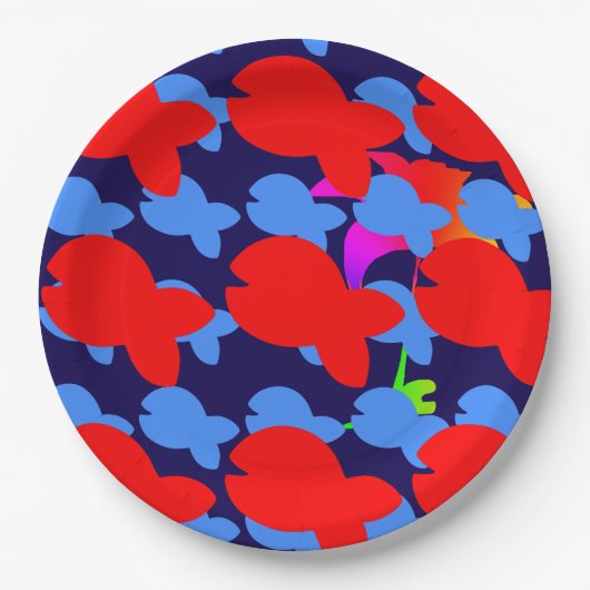 Red Fish Kids ペーパープレート (正面)