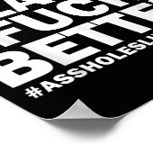 Red Flags For Better Holes-life Forever Funny Sarc ポスター (角)