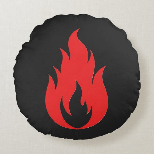 Red flame ラウンドクッション (正面)