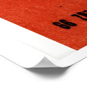 Red Flame and Matchstick Matchbox Art Print ポスター (角)