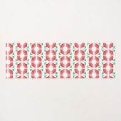 Red Floral  ヨガマット (裏面(横))