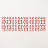 Red Floral  ヨガマット (正面(横))