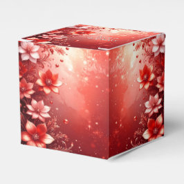 Red Floral Festive フェイバーボックス