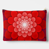 Red Floral Mandala-58566 アクセサリーポーチ (裏面)