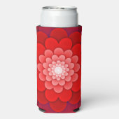 Red Floral Mandala-58566 スリム缶クーラー (Seltzer裏面)