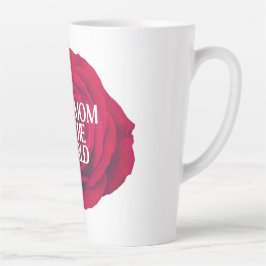 Red Floral Mother's Day Mug カフェラテマグ