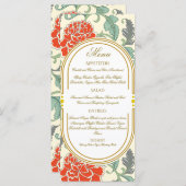 Red Florals with Green Leaves (正面/裏面)