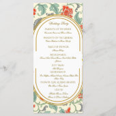 Red Florals with Green Leaves (裏面)