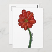 Red Flower ポストカード (正面/裏面)