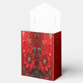 Red Flower Holiday Gift Box フェイバーボックス (オープン)