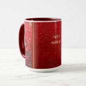 Red Flower Holiday Mug マグカップ (正面左)